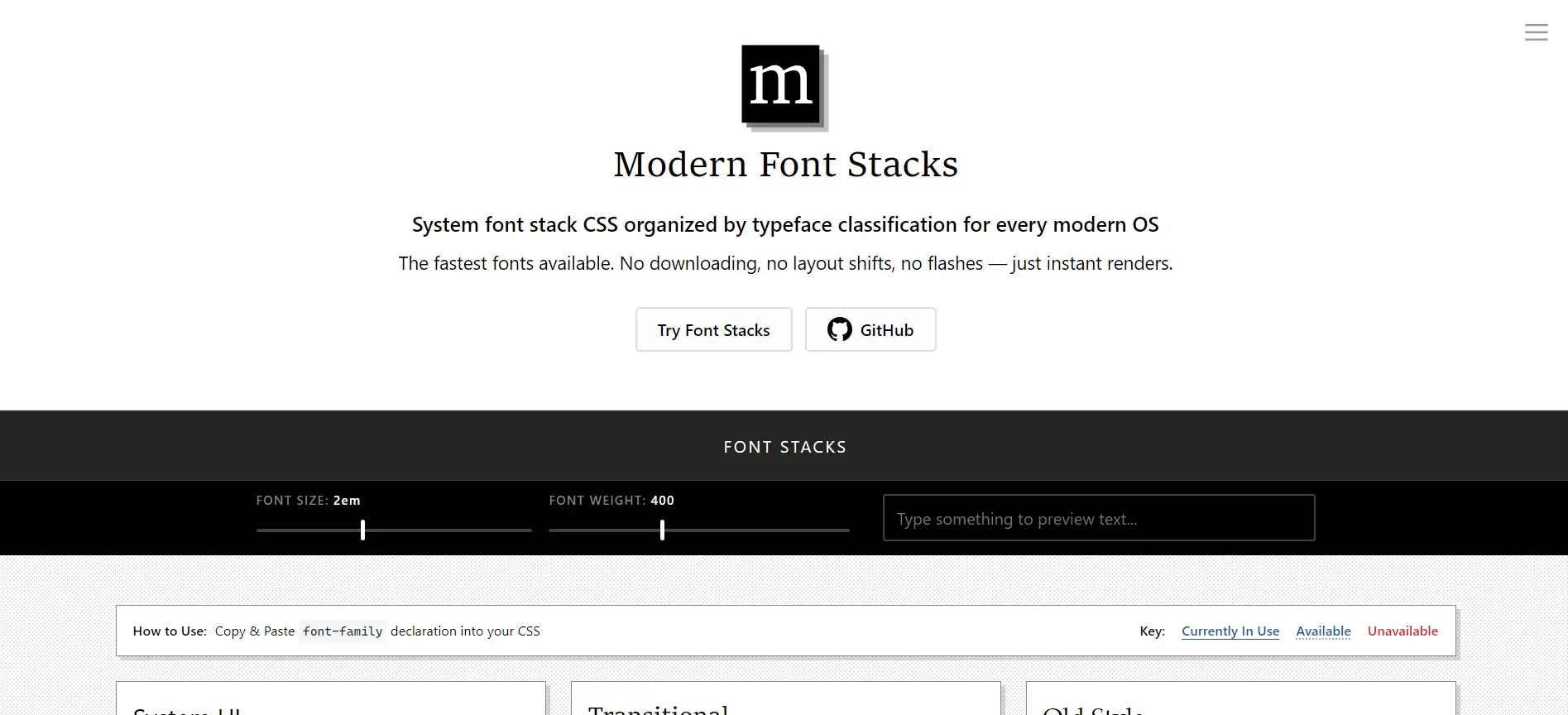 Image of Modern Font Stacks