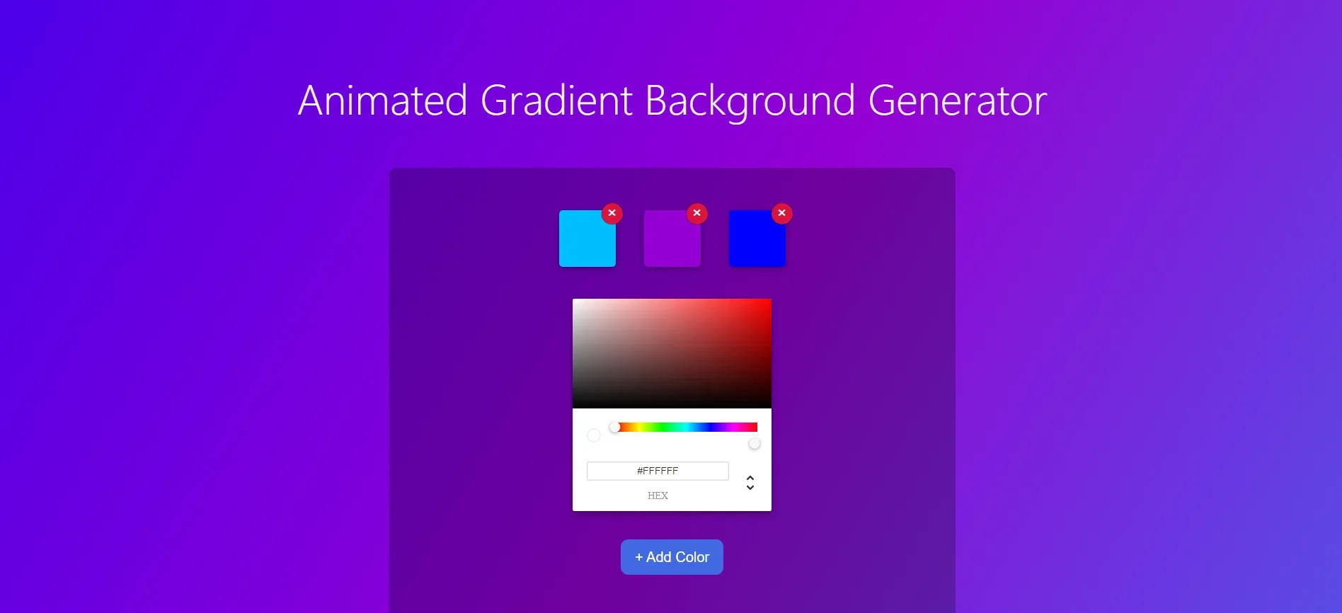 Image of Animated Gradient